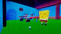 Spongebob inside The Krusty krab scene