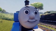 Sir Topham Hatt in a wheelchair