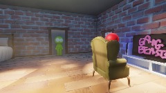 Green finds Red playing gang beasts