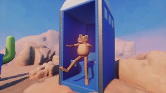 Amazing frog takes a potty