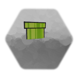 Röhre - tube - flat and painted on wall