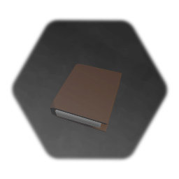 Leather/Brown Journal or Binder with Yellowish Old Pages