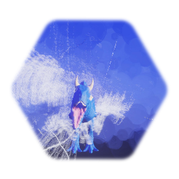 Ace the Carnotaurus stylized