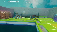 Wip Golf at the Museum hole 7 childhood exhibit