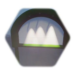 Town sign with lights