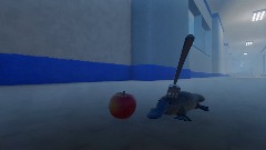 Croc in the giant stereotypical anime school