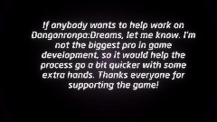I need your help with Danganronpa:Dreams