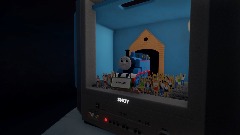 Thomas and friends playing on a VCR