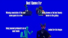 Best Known For
