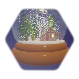 Snow globe Christmas  glass