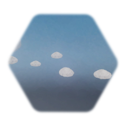 Fluffy, animated clouds