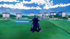 Godzilla but with a lightsaber