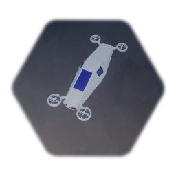 Future Drone Car Mk2 - White