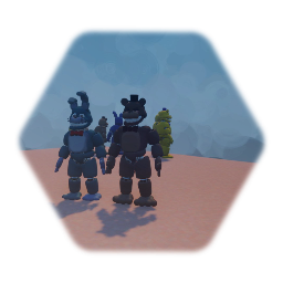 Fredbears diner and friend animatronics