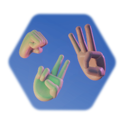 Hand with Pose Sliders