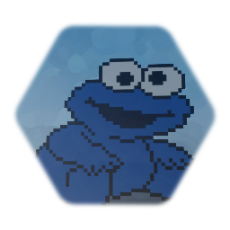 Baby Cookie Monster Pixel Art