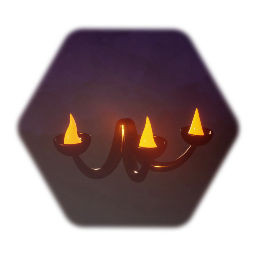 Unusually Shaped Candle Sconce