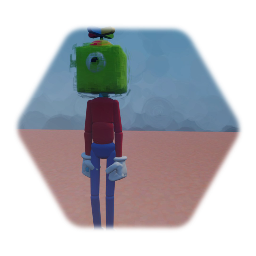 Playable Green Cube Guy