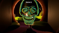 Ghost train spooky graveyard