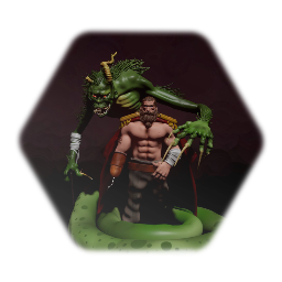 A pirate and his friend (Painted)