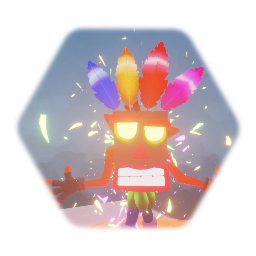 Crash Recap Aku Aku template Lava level