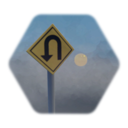 U-turn sign