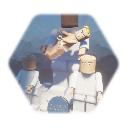 Lego MINIFIGURE BLANK with baby