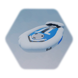 Blue star hoverboard
