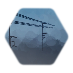 Nerima Tokyo Telephone Phone Line/ Street Light