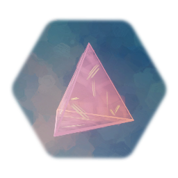 Tetrahedron Sticker