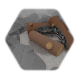 Charred Campfire (unlit)