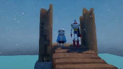 Undertale Snowdin bridge scene
