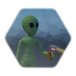 Allen with a ray gun