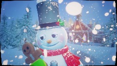 Snow Man Puppet