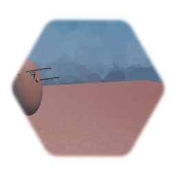 Arrow sticks to moving object