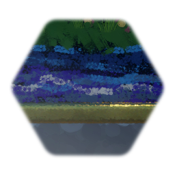 Remix of Huge Landscape Painting w/ Gold Frame