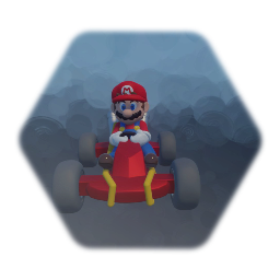 Mario in a go kart