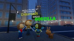 Crossroads Vs. Godzilla game ad