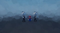 Stickman dancing to Mario screaming