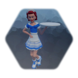 Decoration Figure Waitress