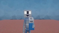 Calcium guy drinks a carton of milk
