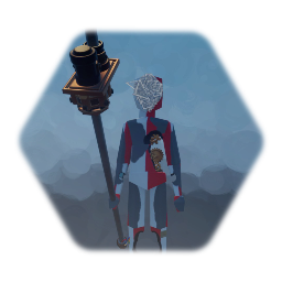 Static face the first blank Puppet.