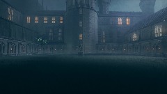 Hogwarts Courtyard Night