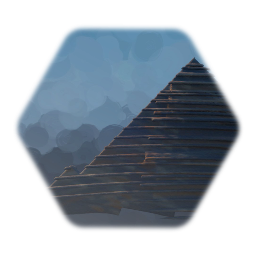 Triangle wooden roof002