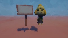 literally isabelle walking around and (pressing square)