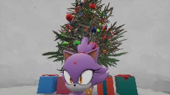 Merry Christmas Blaze the cat