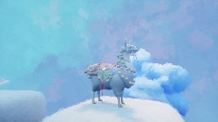 Llama 3D Worlds [Sky forest] ☁️