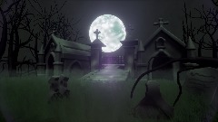 Halloween graveyard