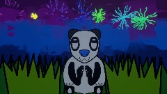 Panda Watches Fireworks