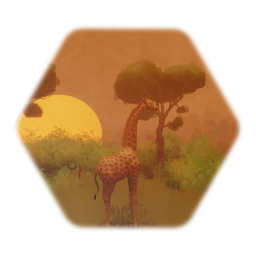 Giraffe from" A quiet place in Savannah"